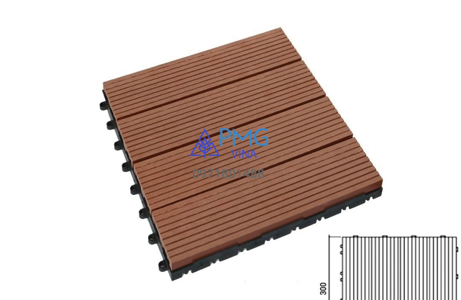 VỈ GỖ NHỰA NGOÀI TRỜI VI300X300